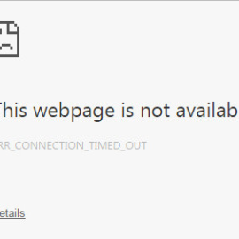 Khắc phục lỗi ERR_CONECTION_TIME_OUT