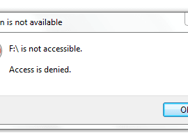 Lỗi Access Denied trên Windows 10