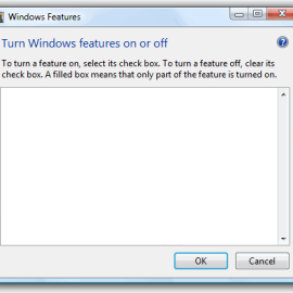 Hướng dẫn sửa lỗi “Turn Windows features on or off” trên windows