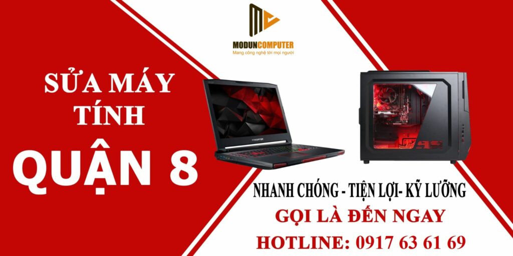 Modun Computer với hơn 7 năm kinh nghiệm và đội ngũ nhân viên trình độ cao cùng tay nghê vững chắc sẽ giúp các bạn khắc phục sự cố máy tính tận nơi nhanh chóng