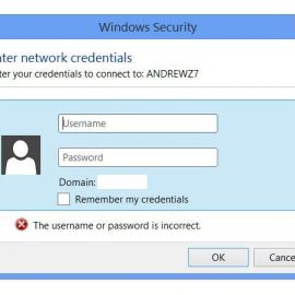 Khắc phục sự cố “Enter Network credentials” trên Windows – Phần 1