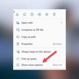 Hướng dẫn tắt Show more Options trên windows 11