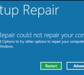 WINDOWS BỊ LỖI STARTUP REPAIR