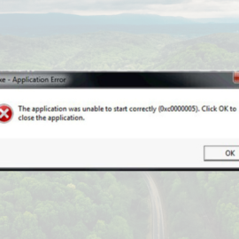 Cách khắc phục lỗi The application was unable to start correctly (0XC0000005) hiệu quả