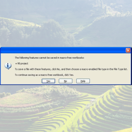 SỬA LỖI THE FOLLOWING FEATURES CANNOT BE SAVED IN MACRO-FREE WORKBOOKS HIỆU QUẢ
