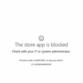 3 Cách Khắc Phục Lỗi “Microsoft Store Is Blocked” trên Win11