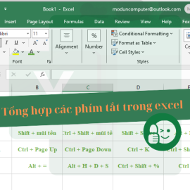 Tổng hợp các phím tắt trong excel mà bạn nên biết