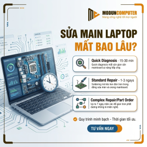 Sửa Main Laptop Mất Bao Lâu? Thời Gian Sửa Main Laptop