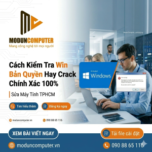 Cách Kiểm Tra Win Bản Quyền Hay Crack - Sửa Chữa Máy Tính TPHCM, Gò Vấp