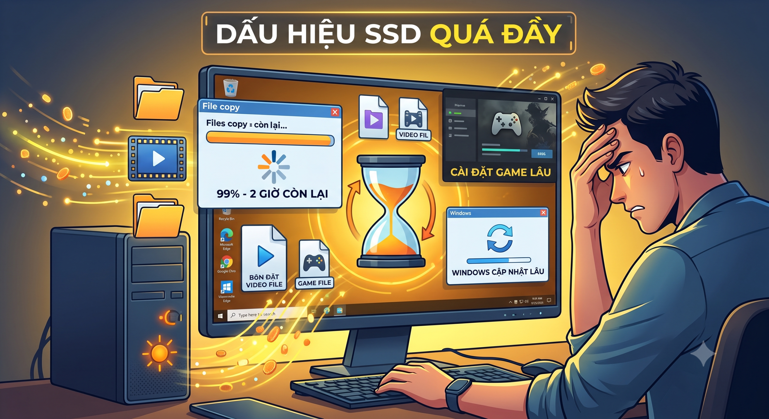  SSD đầy bao nhiêu % thì bắt đầu chậm? Có nên để đầy 100%?