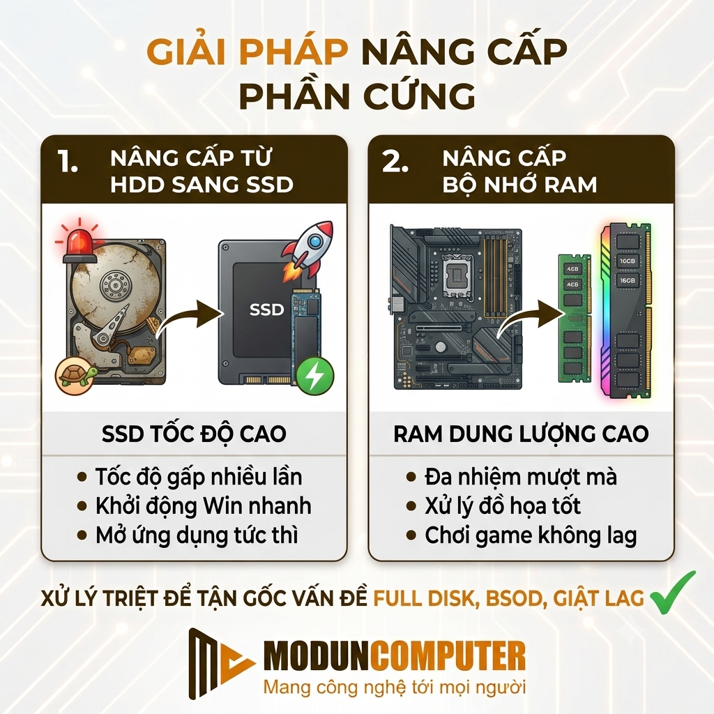 Giải pháp nâng cấp phần cứng
