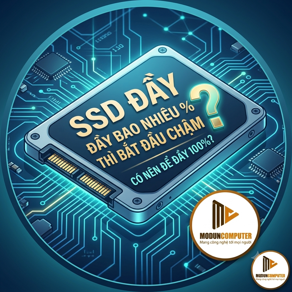 SSD đầy bao nhiêu % thì bắt đầu chậm? Có nên để đầy 100%?