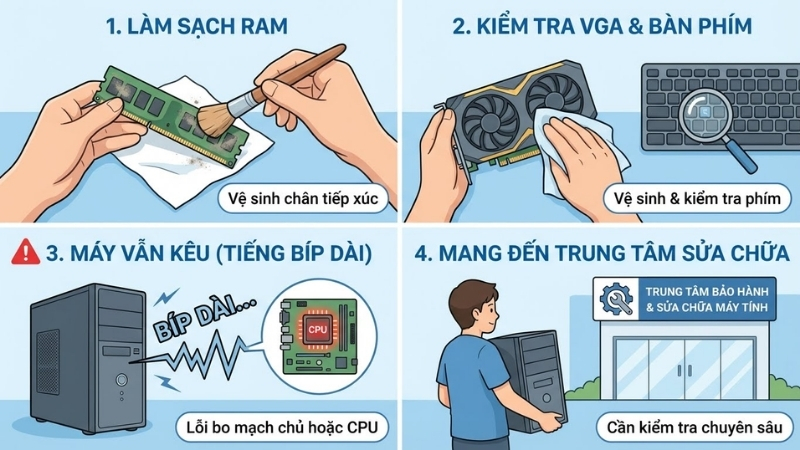 Khi nào cần mang đến tiệm sửa