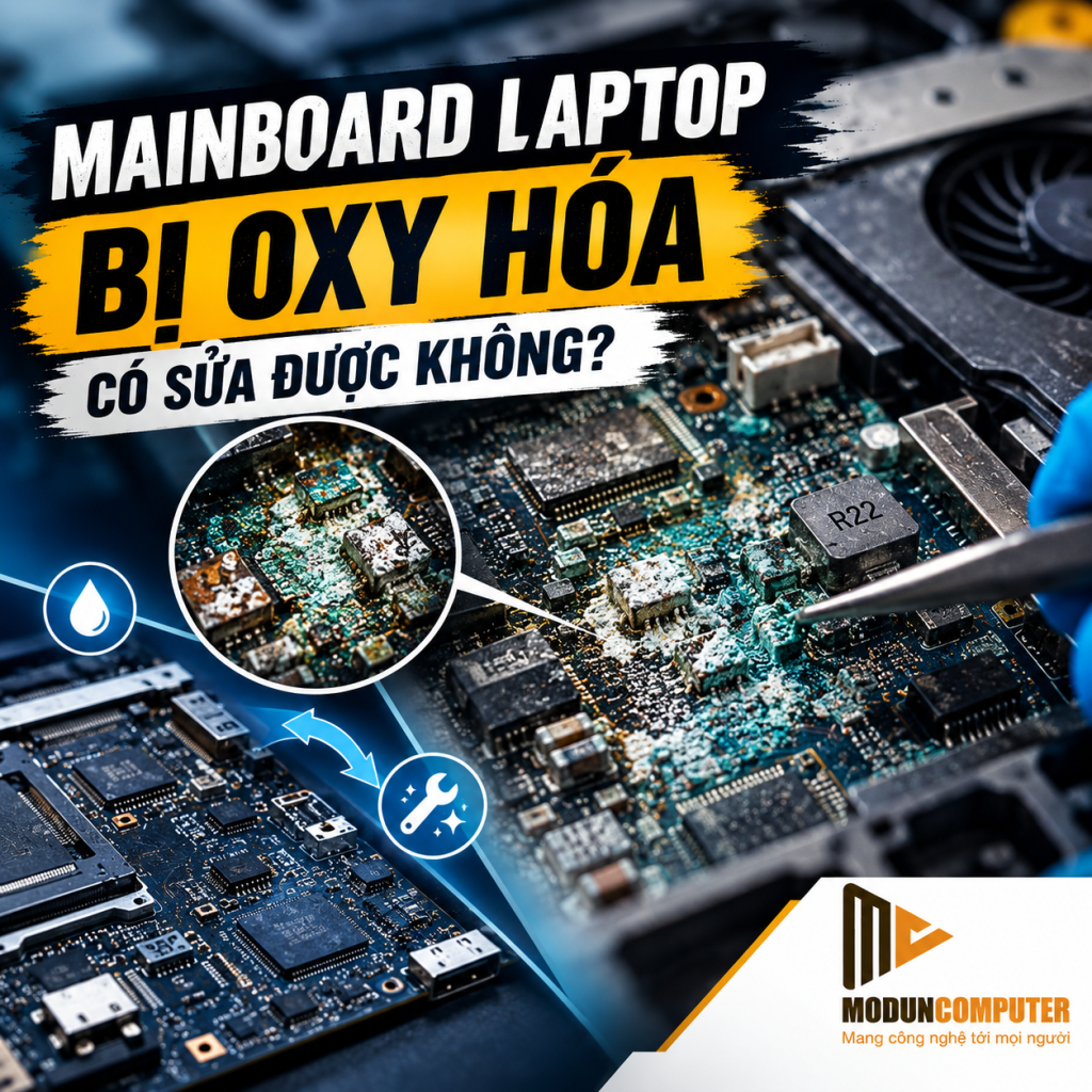 Mainboard laptop bị oxy hóa: Có sửa được không?